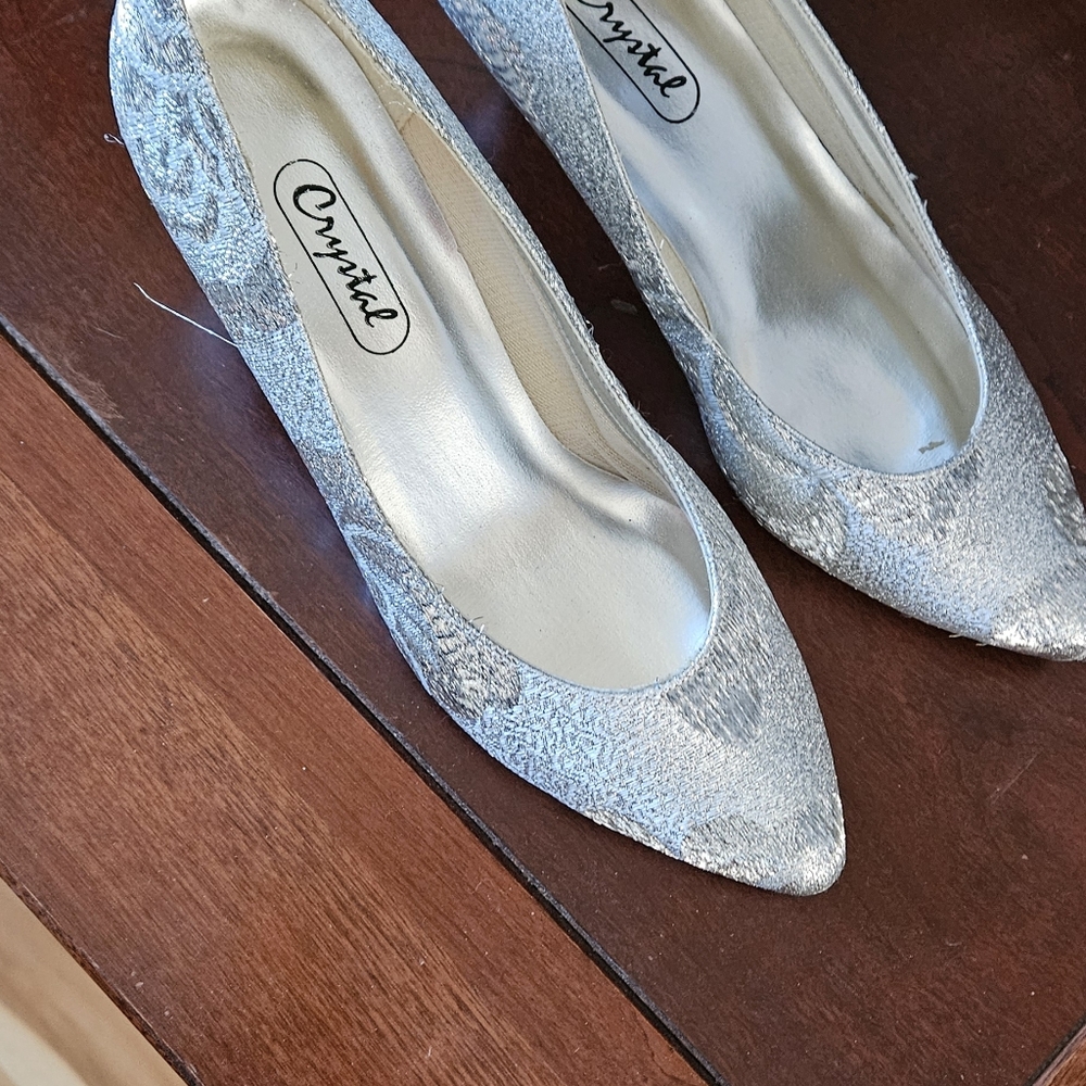 Silver Women's Heels